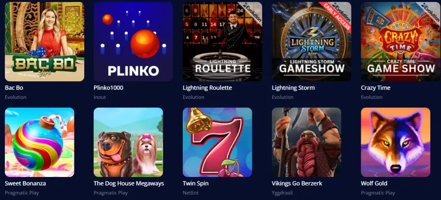 Spin winera welcome bonus